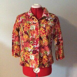 Christopher & Banks Linen Blend Blazer